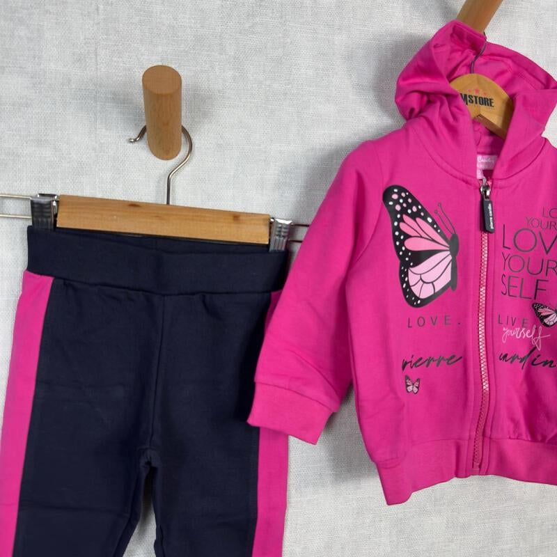 Pierre Cardin Baumwoll-Trainingsanzug für Baby-Mädchen