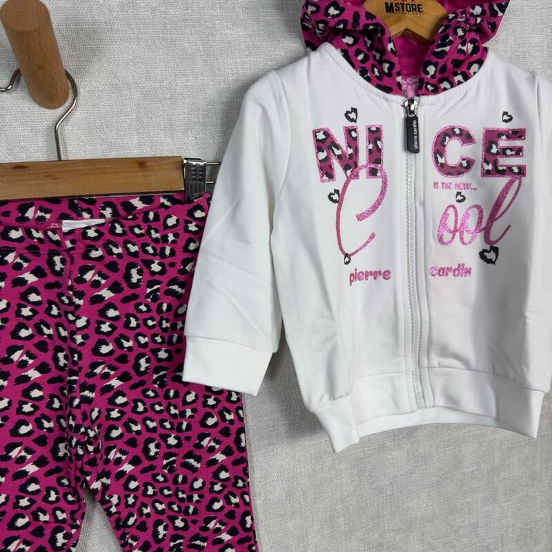 Pierre Cardin Baumwoll-Trainingsanzug für Baby-Mädchen