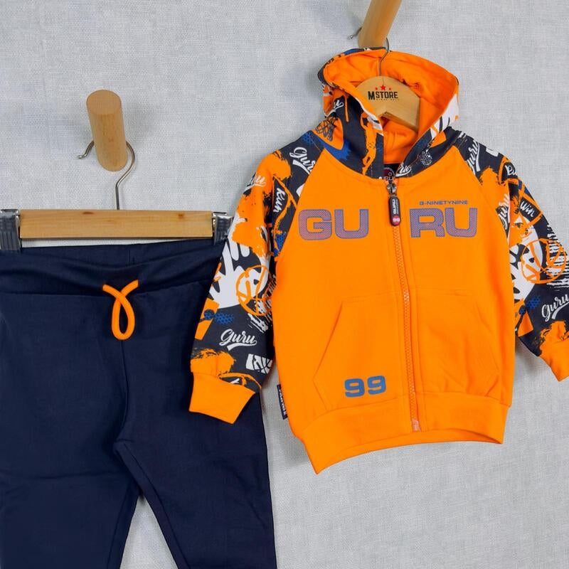 Guru Neugeborenen-Trainingsanzug aus Baumwolle