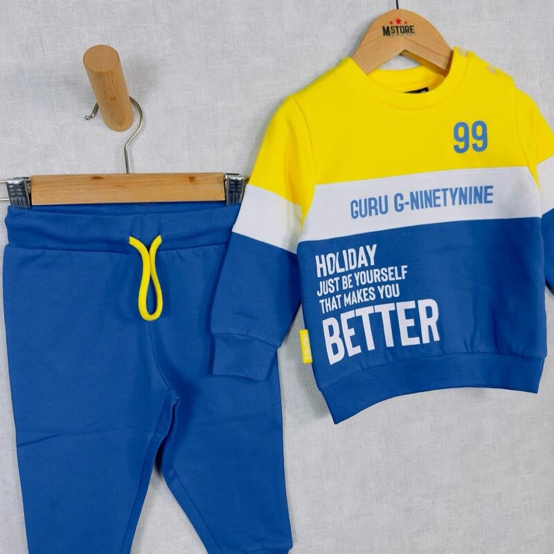 Guru Neugeborenen-Trainingsanzug aus Baumwolle