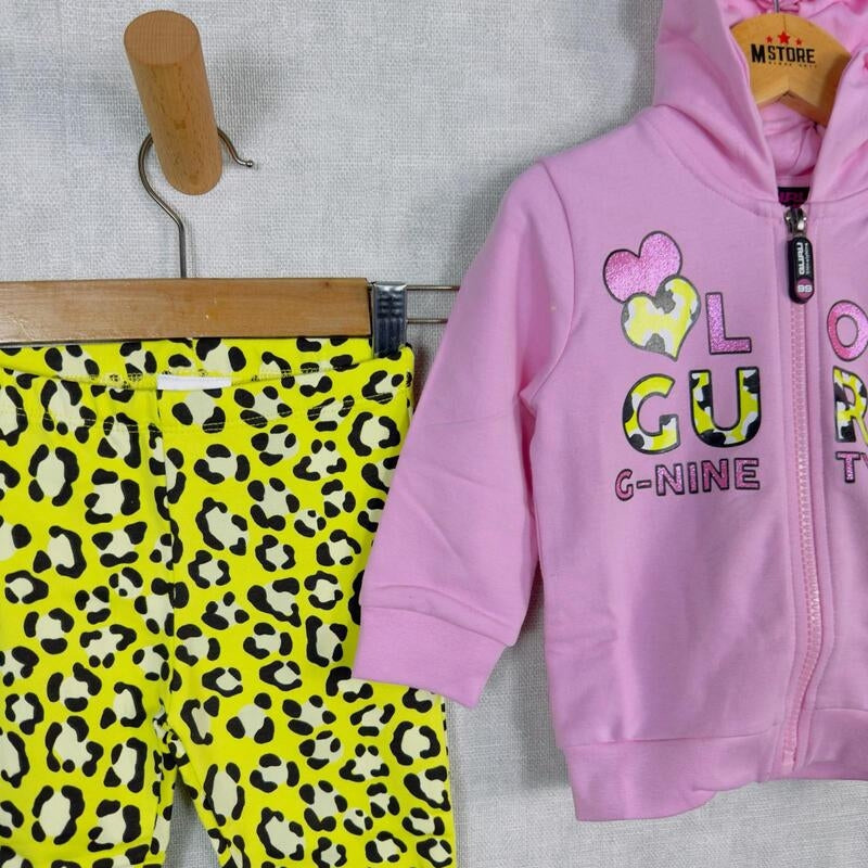 Guru Baumwoll-Trainingsanzug für Baby-Mädchen