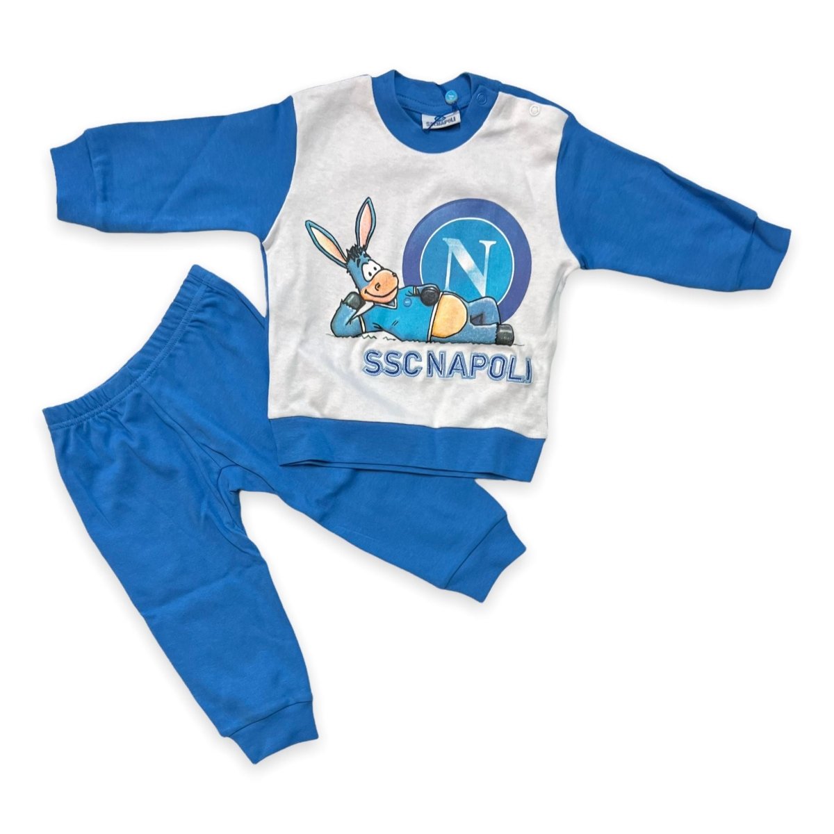 SSC Napoli Pyjama aus warmer Baumwolle