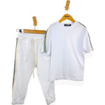 Trainingshose aus Baumwolle mit Applikation