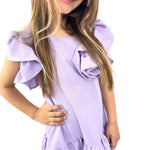 Mädchenkleid mit Rosette