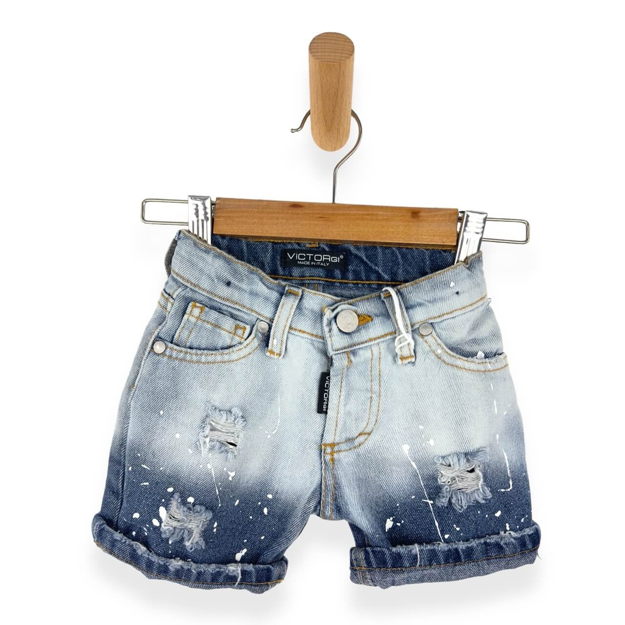 Neugeborene Jeans-Bermudashorts 