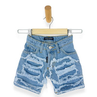 Neugeborene Jeans-Bermudashorts 