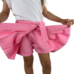Jeansshorts mit Faltenrockeffekt für Mädchen