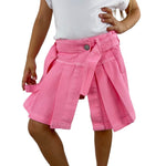 Jeansshorts mit Faltenrockeffekt für Mädchen