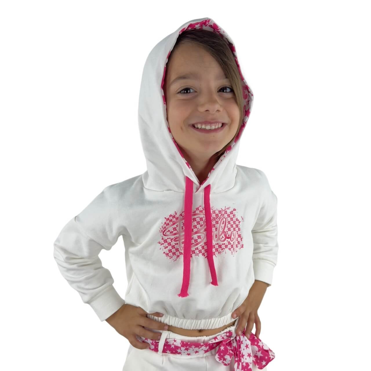 Sweatshirt-Trainingsanzug für Mädchen
