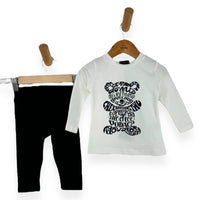 Warmes Baby-Mädchen-Outfit aus Baumwolle