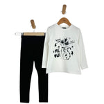 Warmes Baby-Mädchen-Outfit aus Baumwolle
