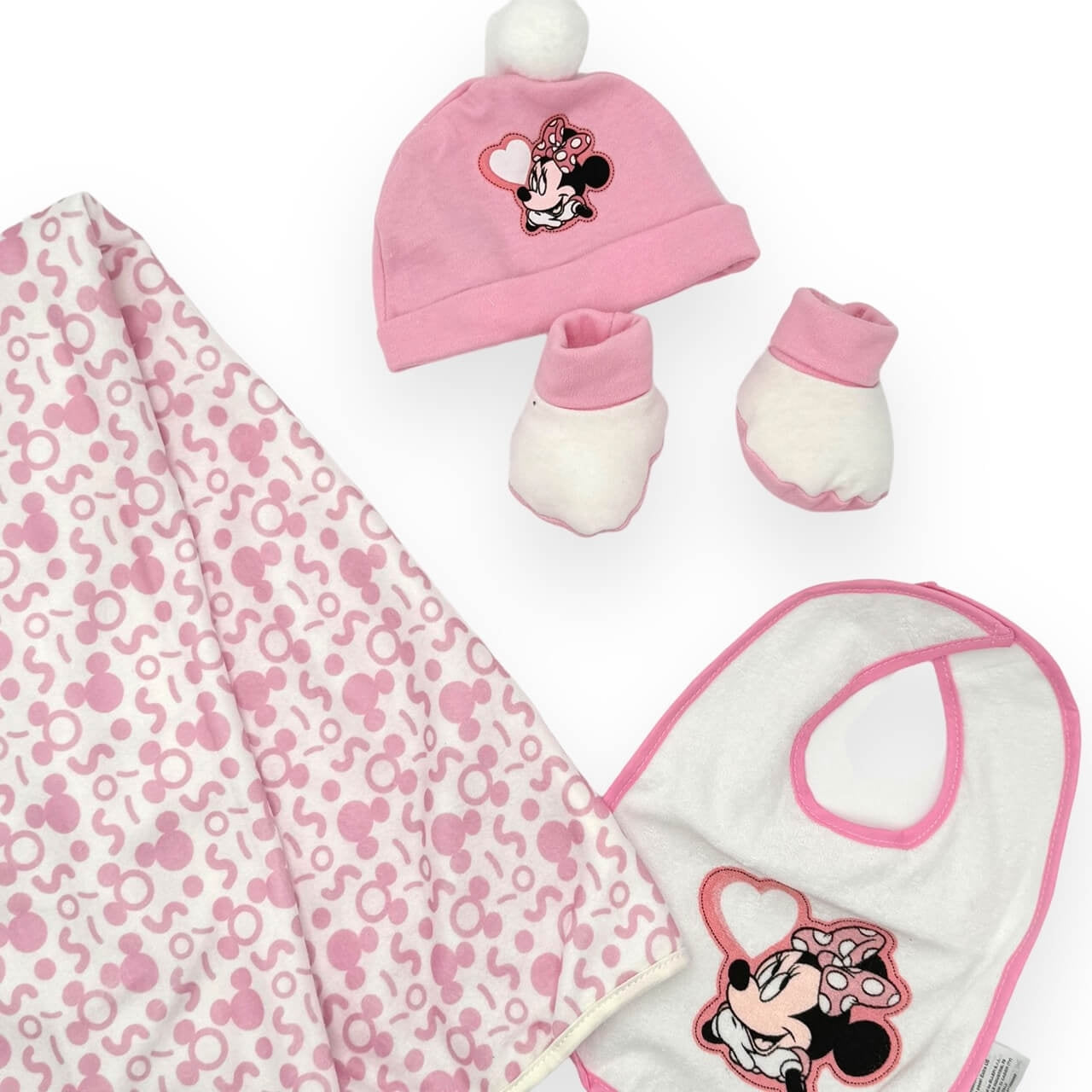 SET Disney-Lätzchen, Mütze, Schuhe und Decke