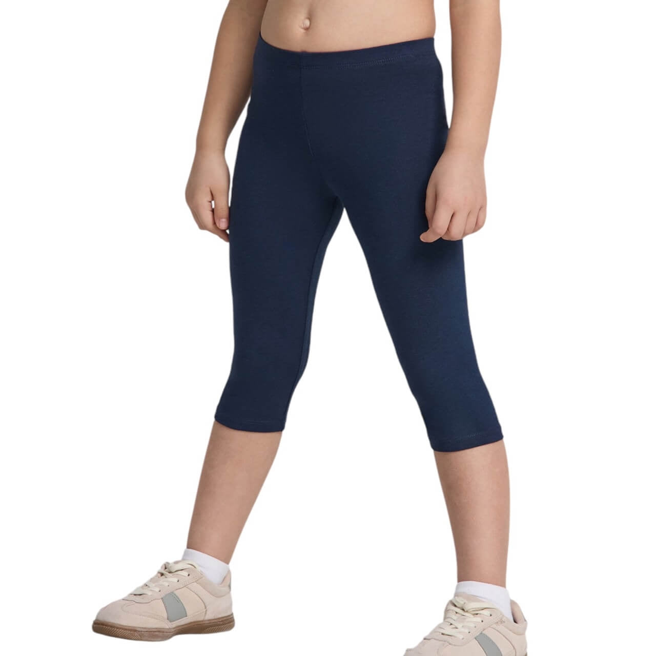 3/4-Leggings für Mädchen aus Baumwolle