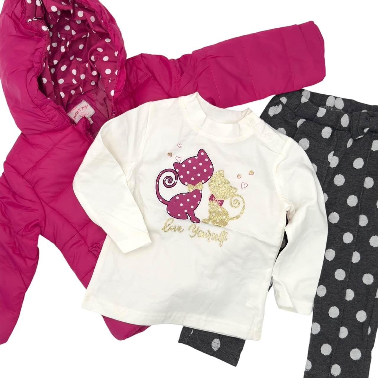 3-teiliges Baby-Set für Mädchen