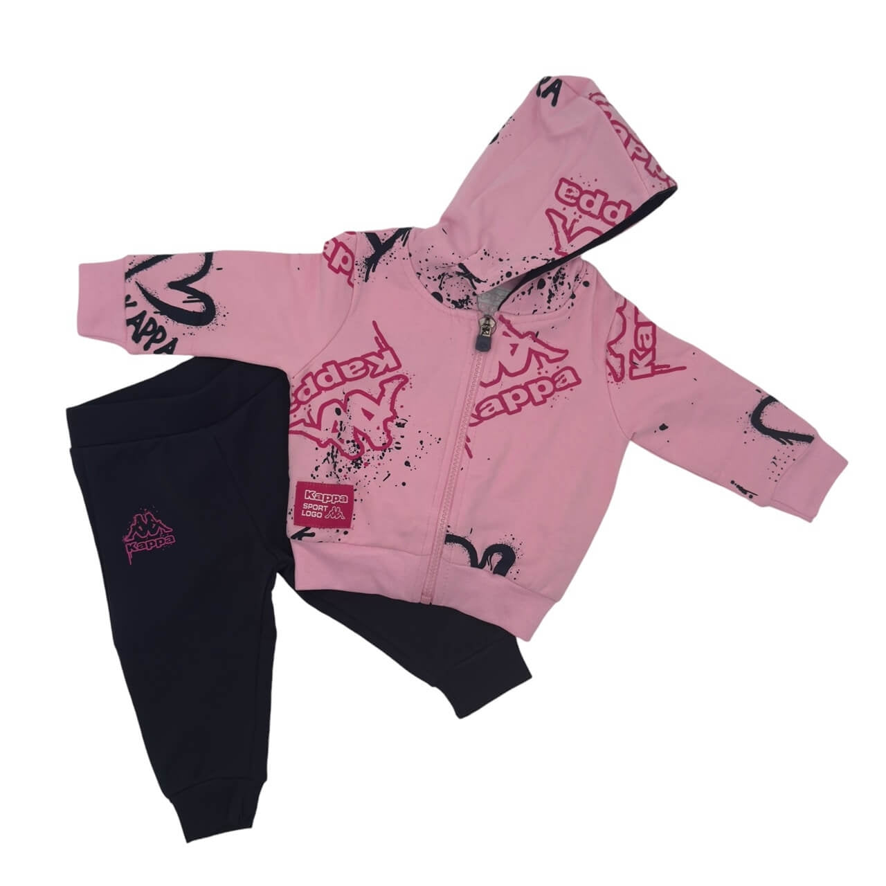 Kappa Baby Mädchen Fleece-Trainingsanzug 3/12 Monate