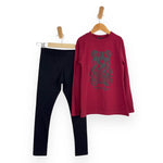 Warmes Baby-Mädchen-Outfit aus Baumwolle