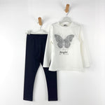 Warmes Baby-Mädchen-Outfit aus Baumwolle