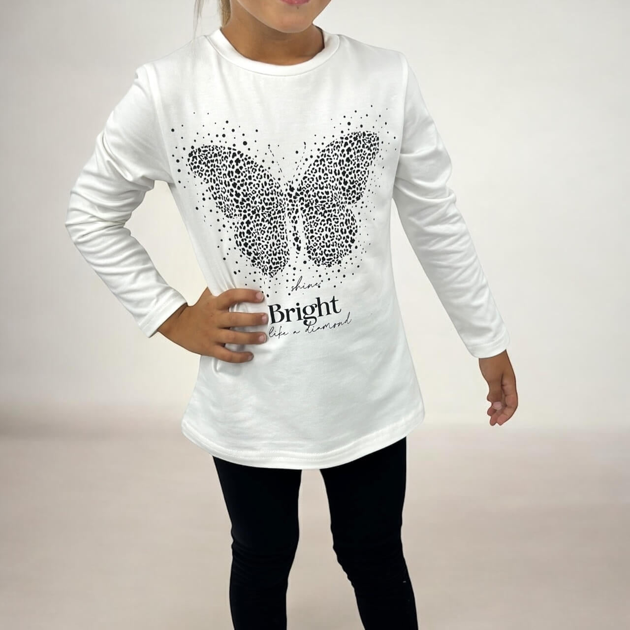 Warmes Baby-Mädchen-Outfit aus Baumwolle