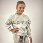 Baby-Trainingsanzug für Mädchen mit Applikationen