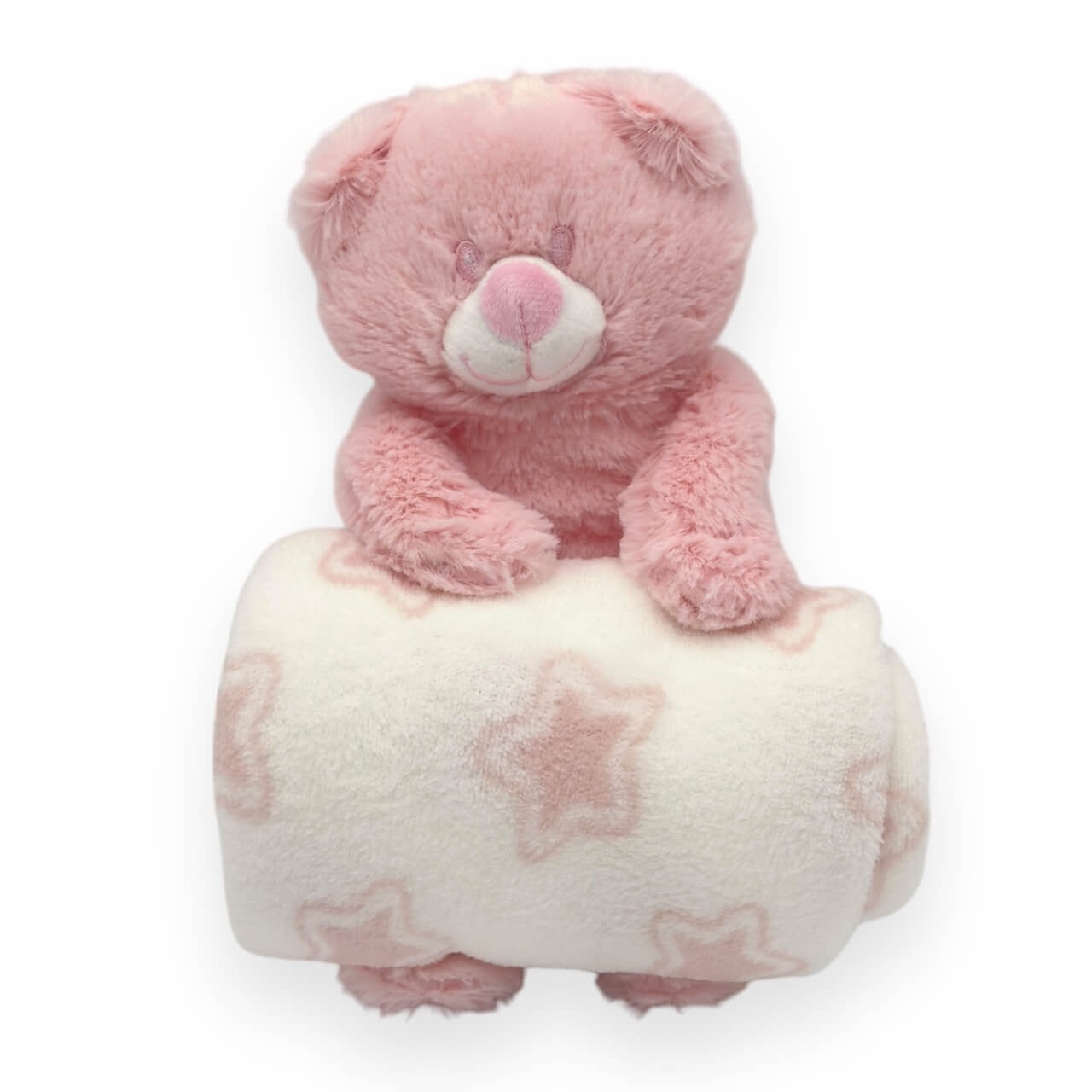 Karierter Kinderwagen Melanie mit Puppe 70x90 cm