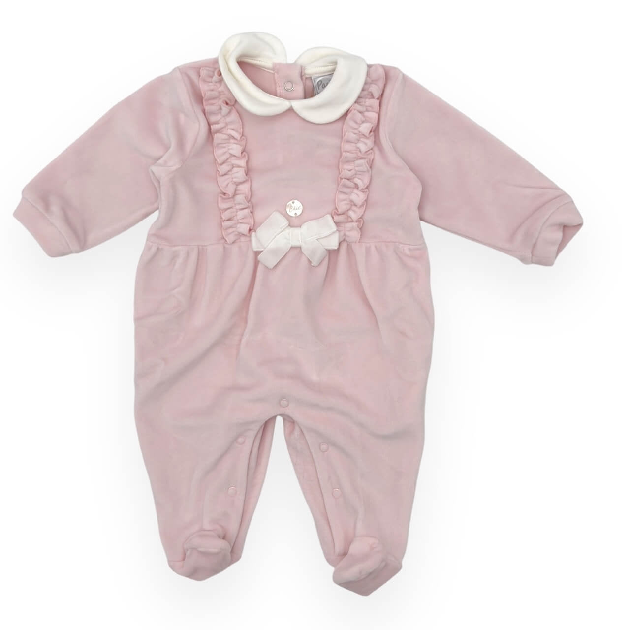 Pastellfarbener Chenille-Strampler