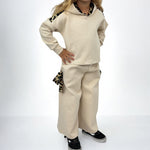 Animalier Trainingsanzug aus Baumwollgaze für Mädchen