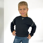 Baby-Mädchen-Set mit Leggings aus Öko-Leder