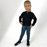 Baby-Mädchen-Set mit Leggings aus Öko-Leder