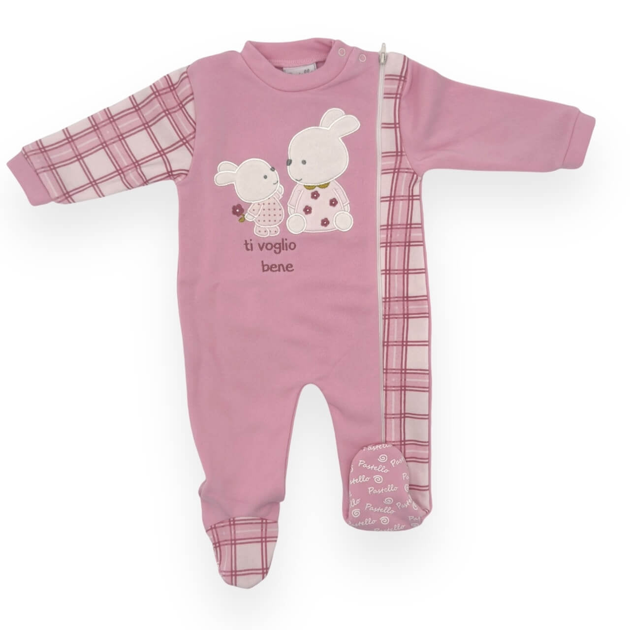 Pyjama aus pastellfarbenem Fleece