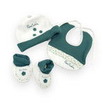 Chenille Set Mütze+Schuhe+Lätzchen Limitierte Edition