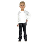 Baby-Mädchen-Set mit Leggings aus Öko-Leder