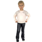 Baby-Mädchen-Set mit Leggings aus Öko-Leder