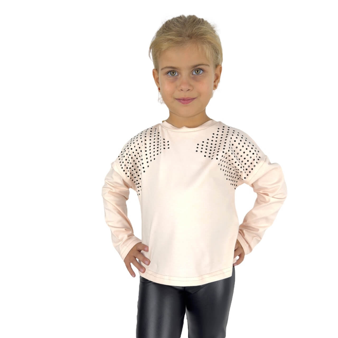 Completo Bimba Con Leggin in Eco-Pelle