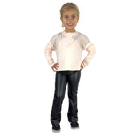 Baby-Mädchen-Set mit Leggings aus Öko-Leder