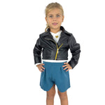Komplette 3-teilige Öko-Lederjacke für Mädchen
