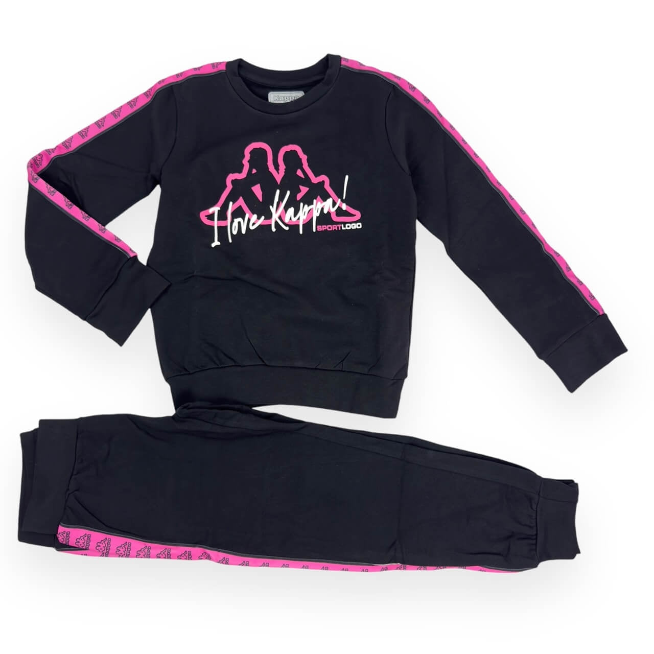 Kappa Mädchen-Sweatshirt-Trainingsanzug
