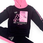 Kappa Mädchen-Sweatshirt-Trainingsanzug