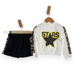 Warmes Baby-Mädchen-Outfit aus Baumwolle