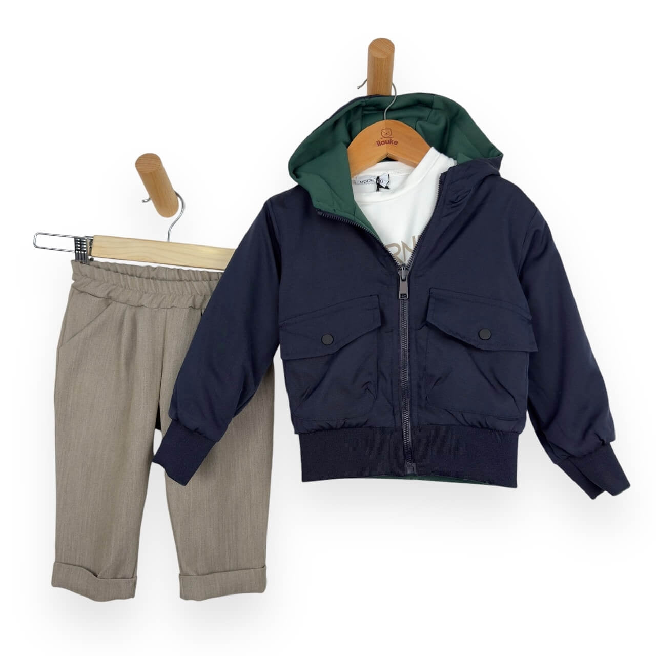 Neugeborenes komplett mit Doubleface-Jacke