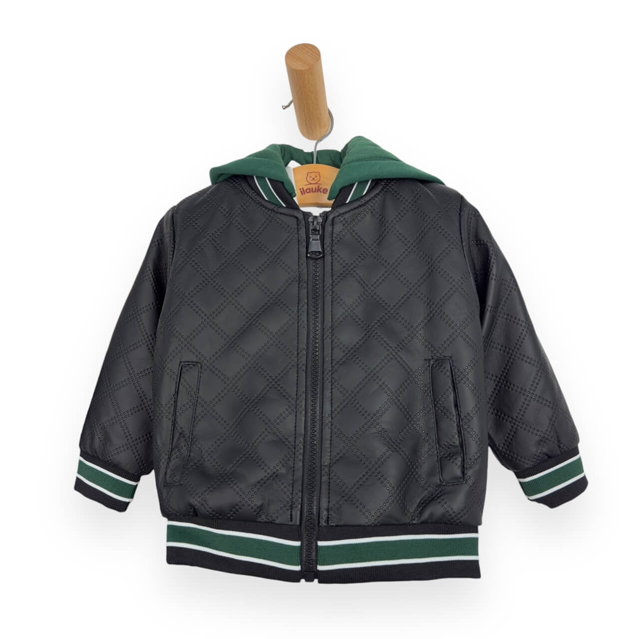 Baby-Outfit mit Öko-Lederjacke