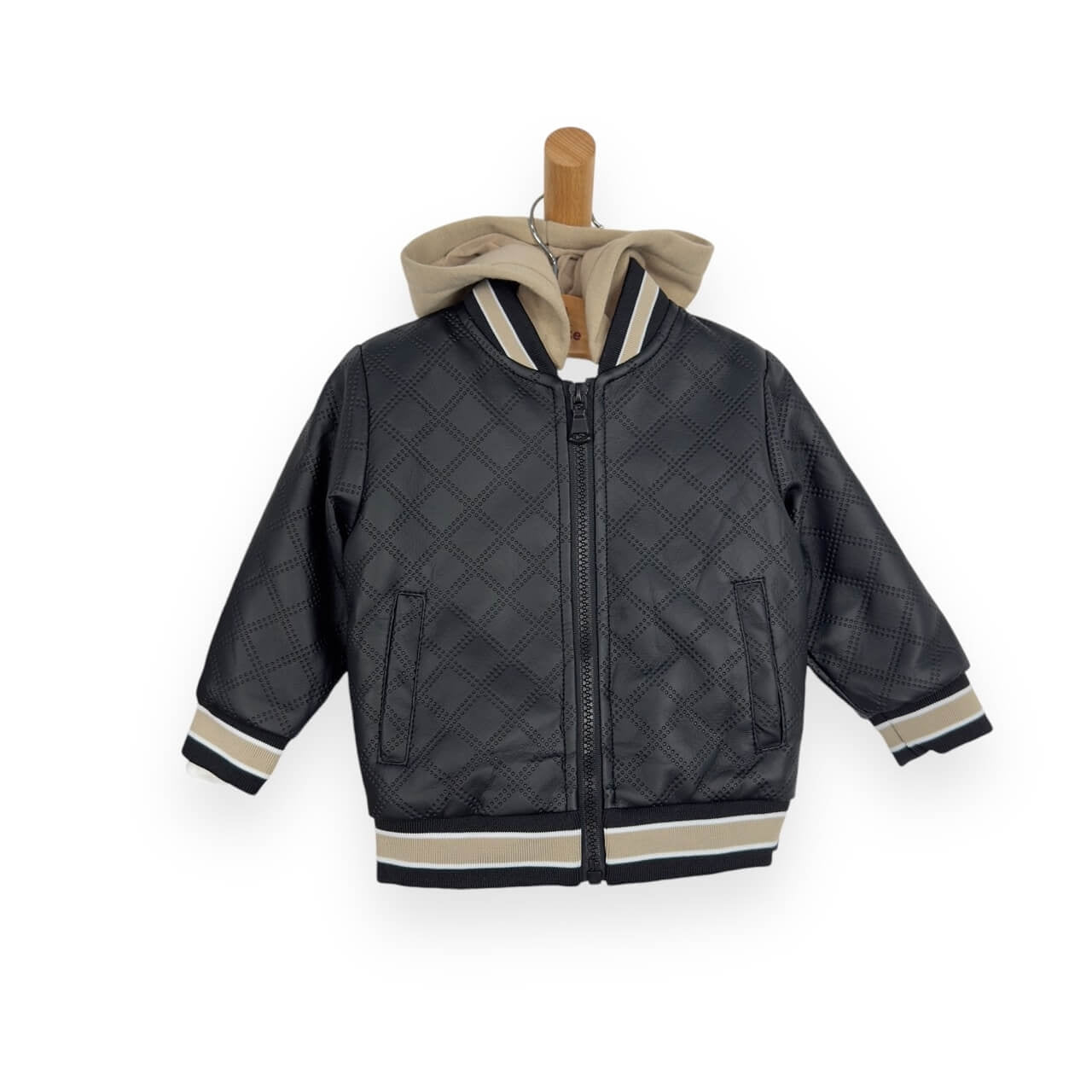 Baby-Outfit mit Öko-Lederjacke
