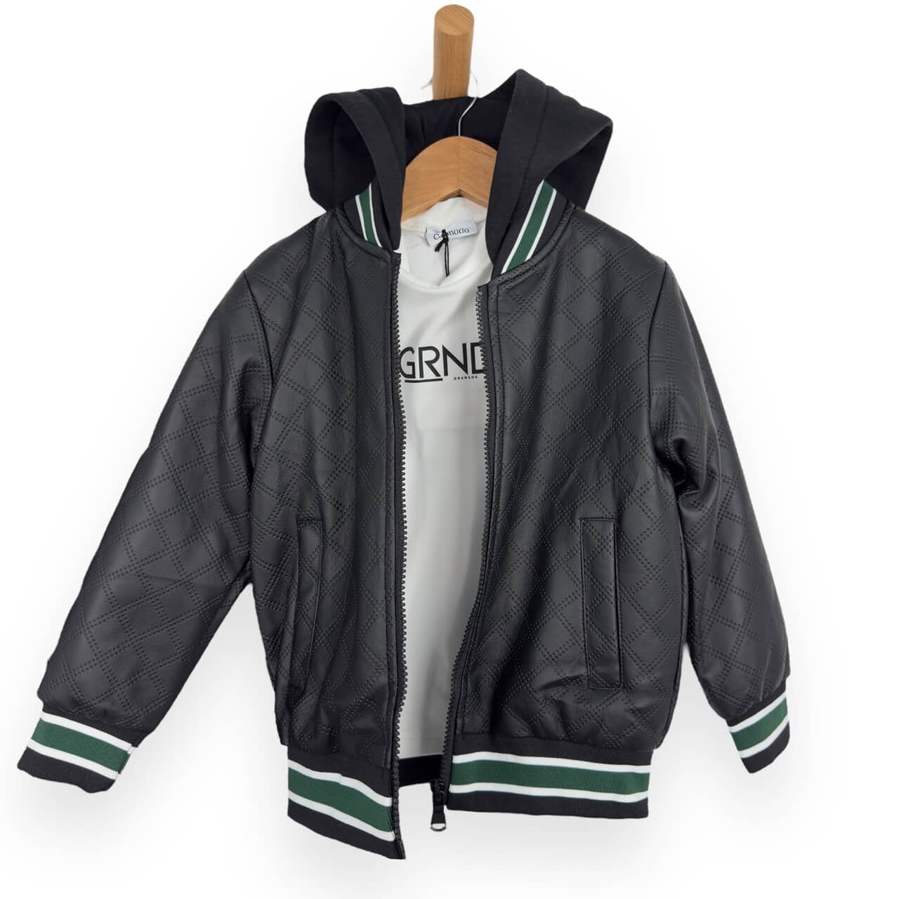 Baby-Set mit Öko-Lederjacke