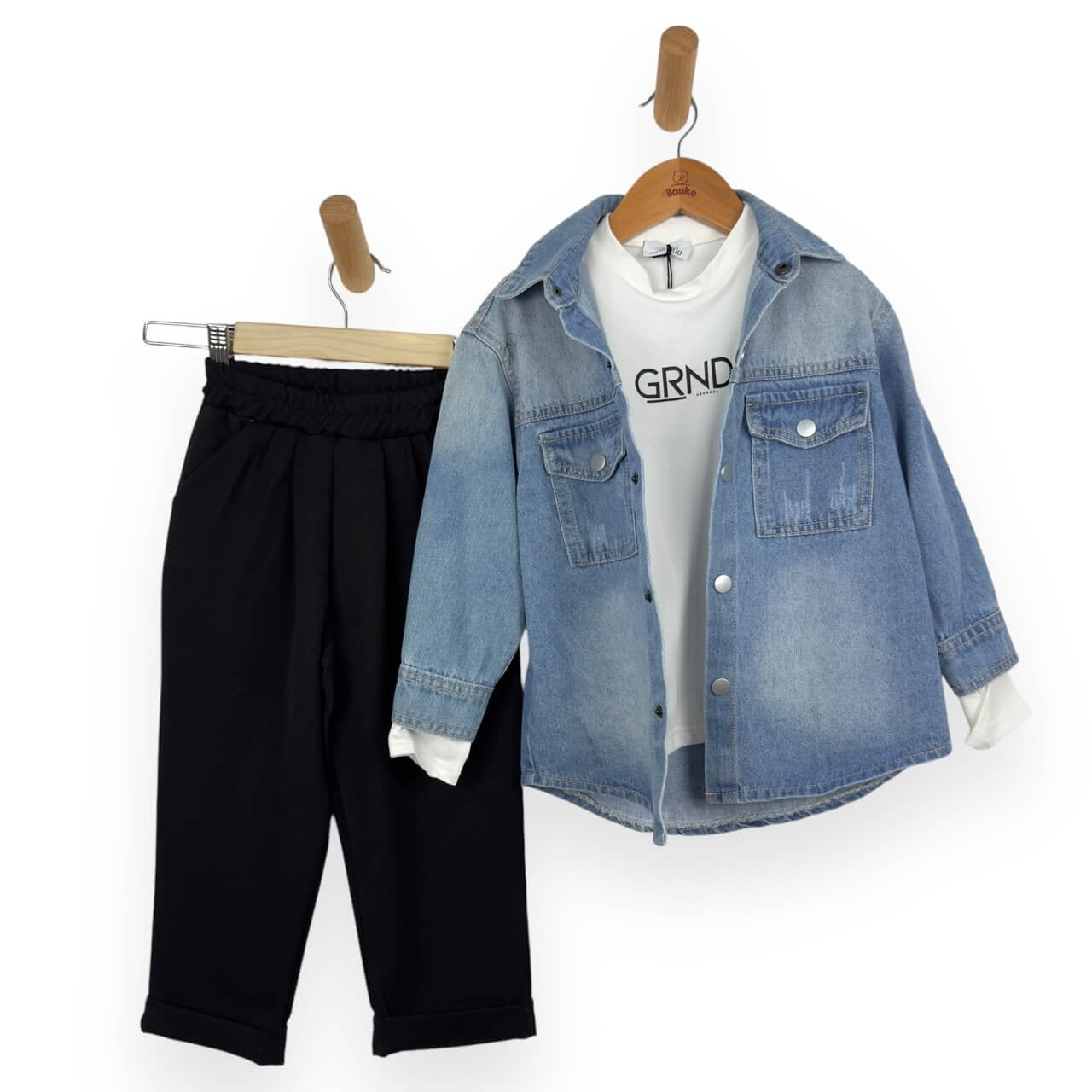 Baby-Jungen-Set mit Jeanshemd