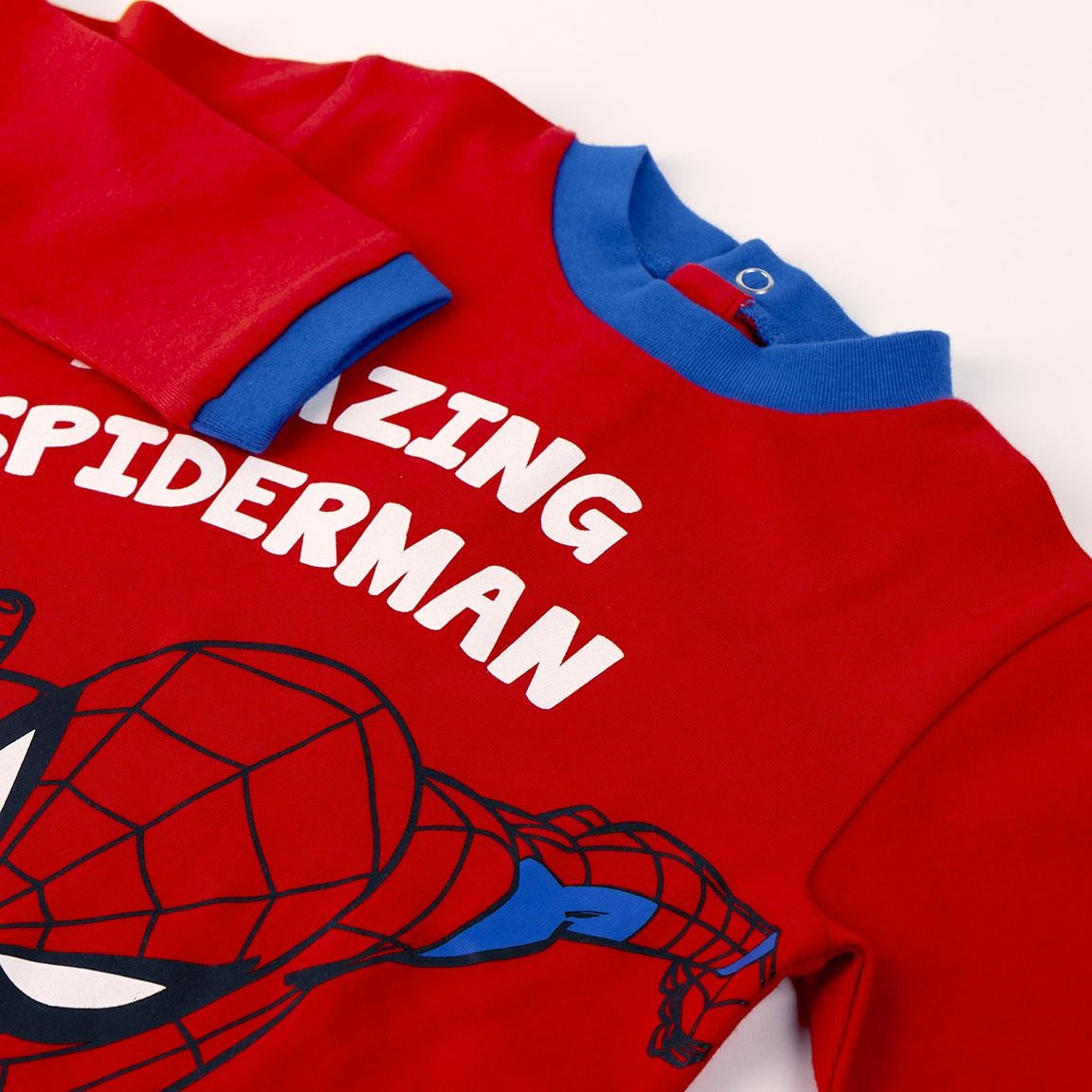 Warmer Spider-Man-Schlafanzug aus Baumwolle