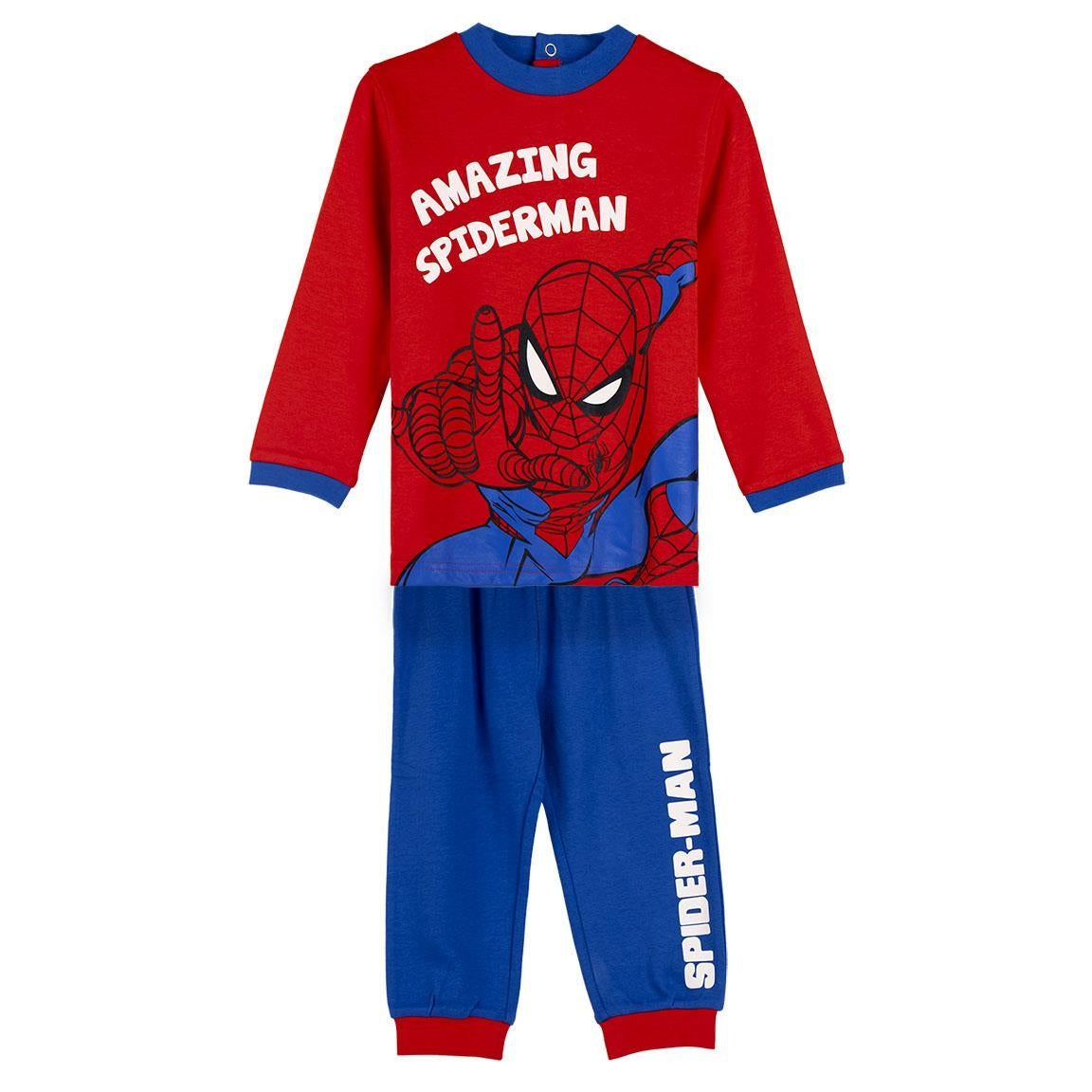 Warmer Spider-Man-Schlafanzug aus Baumwolle