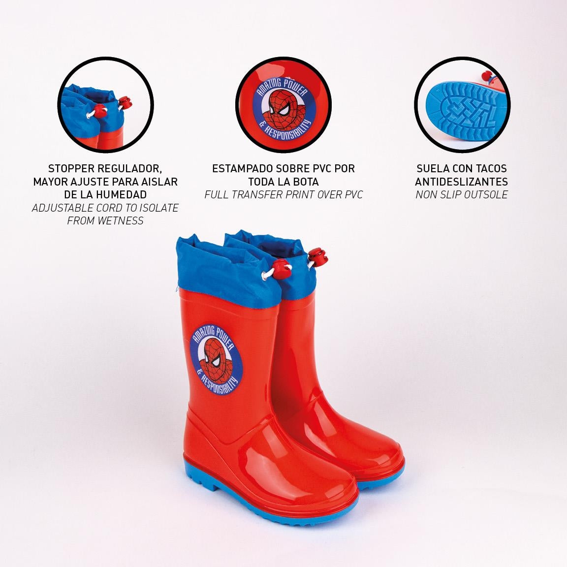 Spiderman-Gummistiefel