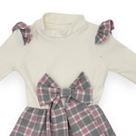 Warmes Baby-Mädchenkleid aus Baumwolle