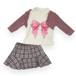 Warmes Baby-Mädchen-Outfit aus Baumwolle
