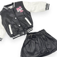 3-teiliges Baby-Mädchen-Outfit mit Jacke