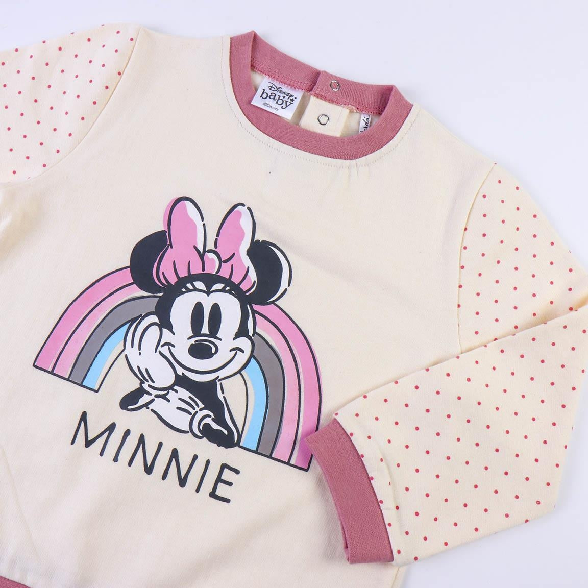 Tuta Neonata Felpata Minnie 2 Pantaloni